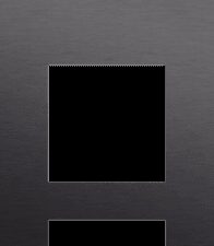 Niko Toggle 3-Voudige afdekplaat v60 vr tweev schak + 2 fct alu black brushed RAL: 000 20 00