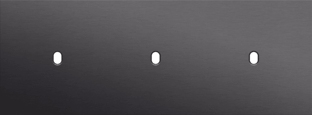 Niko Toggle 3-Voudige afdekplaat h71 vr 3 enklv schak alu black brushed RAL: 000 20 00