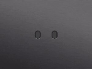 Niko Toggle 3-Voudige afdekplaat h71 vr 2 tweev + enklv schak alu black brushed RAL: 000 20 00