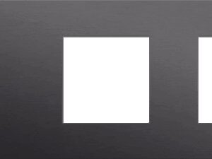 Niko Toggle 3-Voudige afdekplaat h71 vr enklv schak + 2 fct alu black brushed RAL: 000 20 00