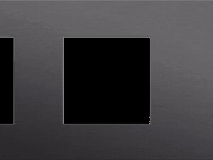 Niko Toggle 3-Voudige afdekplaat h71 vr 2 fct + enklv schak alu black brushed RAL: 000 20 00