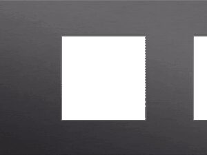 Niko Toggle 3-Voudige afdekplaat h71 vr tweev schak + 2 fct alu black brushed RAL: 000 20 00