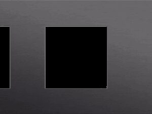 Niko Toggle 3-Voudige afdekplaat h71 vr 2 fct + tweev schak alu black brushed RAL: 000 20 00