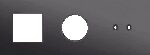 Niko Toggle 3-Voudige afdekplaat h71 vr fct + stopc + tweev schak alu black brushed RAL: 000 20 00
