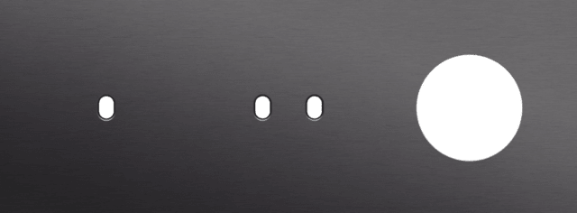 Niko Toggle 3-Voudige afdekplaat h71 vr enkelv + tweev schak + stopc alu black brushed RAL: 000 20 00