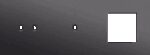 Niko Toggle 3-Voudige afdekplaat h71 vr tweev + enkelv schak + fct alu black brushed RAL: 000 20 00
