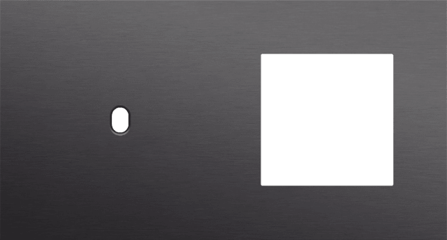 Niko Toggle 2-Voudige afdekplaat h71 vr enklv schak + fct alu black brushed RAL: 000 20 00