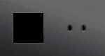 Niko Toggle 2-Voudige afdekplaat h7Enkelvoudige afdekplaatvr tweev schak alu black brushed RAL: 000 20 00