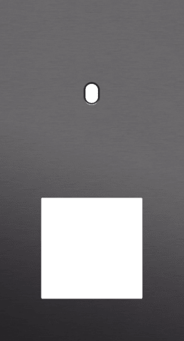 Niko Toggle 2-Voudige afdekplaat v71 vr enklv schak + fct alu black brushed RAL: 000 20 00
