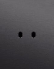 Niko Toggle 3-Voudige afdekplaat v71 vr 2 tweev + enklv schak alu black brushed RAL: 000 20 00