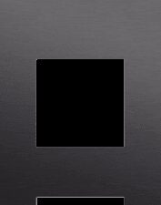 Niko Toggle 3-Voudige afdekplaat v71 vr enklv schak + 2 fct alu black brushed RAL: 000 20 00