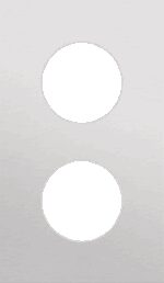 Niko Rocker en Toggle 2-Voudige afdekplaat 60 voor 2 stopcontacten alu grey brushed RAL: 000 80 00