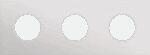 Niko Rocker en Toggle 3-Voudige afdekplaat 71 voor 1 stopcontact alu grey brushed RAL: 000 80 00