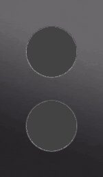 Niko Rocker en Toggle 2-Voudige afdekplaat 60mm centerafstand voor 2 stopcontacten alu black brushed RAL: 000 20 00