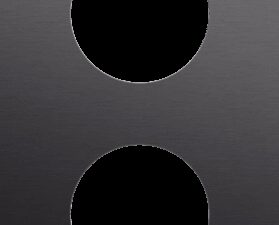 Niko Rocker en Toggle 2-Voudige afdekplaat 60mm centerafstand voor 2 stopcontacten alu black brushed RAL: 000 20 00