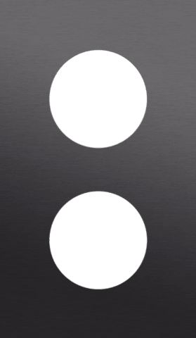Niko Rocker en Toggle 2-Voudige afdekplaat 60mm centerafstand voor 2 stopcontacten alu black brushed RAL: 000 20 00