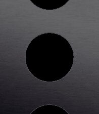 Niko Rocker en Toggle 3-Voudige afdekplaat 60mm centerafstand voor 1 stopcontact alu black brushed RAL: 000 20 00