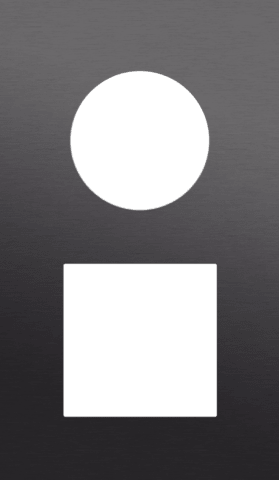 Niko Rocker en Toggle 2-Voudige afdekplaat verticaal 60 mm centerafstand voor stopcontact en 1 functie, alu black brushed RAL: 000 20 00