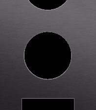 Niko Rocker en Toggle 3-Voudige afdekplaat verticaal 60 mm centerafstand voor 2 stopcontacten en 1 functie, alu black brushed RAL: 000 20 00