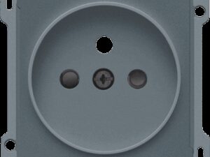 Niko Rocker en Toggle Afwerkingsset stopcontact penaarde,voor rocker en toggle blue grey coated RAL 7022