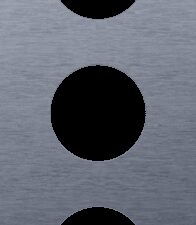 Niko Rocker en Toggle 3-Voudige afdekplaat 60mm centerafstand voor 1 stopcontact alu blue grey brushed RAL: 240 30 05