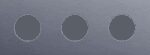 Niko Rocker en Toggle 3-Voudige afdekplaat 71 voor 1 stopcontact alu blue grey brushed RAL: 240 30 05