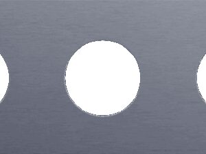 Niko Rocker en Toggle 3-Voudige afdekplaat 71 voor 1 stopcontact alu blue grey brushed RAL: 240 30 05