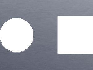 Niko Rocker en Toggle 2-Voudige afdekplaat horizontaal 71mm voor stopcontact en 1 functie, alu blue grey brushed RAL: 240 30 05