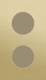 Niko Rocker en Toggle 2-Voudige afdekplaat 60mm centerafstand voor 2 stopcontacten alu gold brushed RAL: 1000