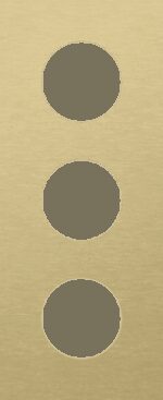 Niko Rocker en Toggle 3-Voudige afdekplaat 60mm centerafstand voor 1 stopcontact alu gold brushed RAL: 1000