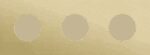 Niko Rocker en Toggle 3-Voudige afdekplaat 71 voor 1 stopcontact alu gold brushed RAL: 1000