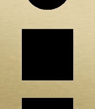 Niko Rocker en Toggle 3-Voudige afdekplaat verticaal 60 mm centerafstand voor stopcontact en 2 functies, alu gold brushed RAL: 1000