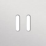 Niko Rocker Enkelvoudige afdekplaat voor tweevoudige schakelfuncties alu grey brushed RAL: 000 80 00