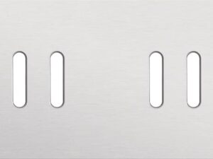 Niko Rocker 2-Voudige afdekplaat horizontaal 71 mm centerafstand voor tweevoudige schakelfuncties alu grey brushed RAL: 000 80 00