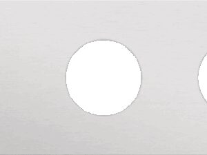 Niko Rocker 3-Voudige afdekplaat horizontaal 71 mm centerafstand voor een enkelvoudige schakelfunctie en twee stopcontacten alu grey brushed RAL: 000 80 00