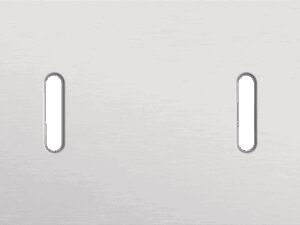 Niko Rocker 2-Voudige afdekplaat horizontaal 71 mm centerafstand voor twee enkelvoudige schakelfuncties alu grey brushed RAL: 000 80 00