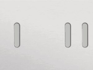 Niko Rocker 2-Voudige afdekplaat horizontaal 71 mm centerafstand voor een enkelvoudige en een tweevoudige schakelfunctie alu grey brushed RAL: 000 80 00