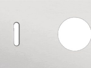Niko Rocker 2-Voudige afdekplaat horizontaal 71 mm centerafstand voor enkelvoudige schakelfuncties + 1 stopcontact alu grey brushed RAL: 000 80 00