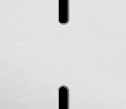 Niko Rocker 2-Voudige afdekplaat verticaal 71 mm centerafstand voor twee enkelvoudige schakelfuncties alu grey brushed RAL: 000 80 00