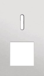Niko Rocker 2-Voudige afdekplaat verticaal 60 mm centerafstand voor een enkelvoudige schakelfunctie en een functie alu grey brushed RAL: 000 80 00