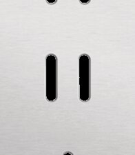 Niko Rocker 3-Voudige afdekplaat verticaal 60 mm centerafstand voor twee tweevoudige en een enkelvoudige schakelfunctie alu grey brushed RAL: 000 80 00