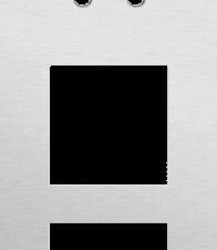 Niko Rocker 3-Voudige afdekplaat verticaal 60 mm centerafstand voor een tweevoudige schakelfunctie en twee functies alu grey brushed RAL: 000 80 00