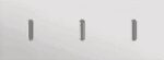 Niko Rocker 3-Voudige afdekplaat horizontaal 71 mm centerafstand voor drie enkelvoudige schakelfuncties alu grey brushed RAL: 000 80 00