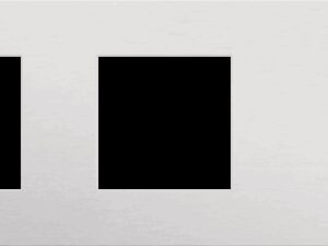 Niko Rocker 3-Voudige afdekplaat horizontaal 71 mm centerafstand voor twee functies en een tweevoudige schakelfunctie alu grey brushed RAL: 000 80 00