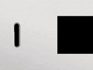 Niko Rocker 2-Voudige afdekplaat horizontaal 71 mm centerafstand voor een enkelvoudige schakelfunctie en een functie alu grey brushed RAL: 000 80 00