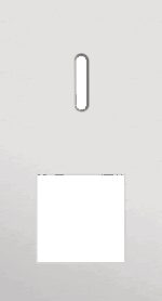 Niko Rocker 2-Voudige afdekplaat verticaal 71 mm centerafstand voor een enkelvoudige schakelfunctie en een functie alu grey brushed RAL: 000 80 00