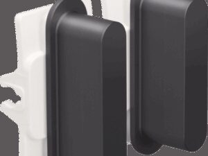 Niko Rocker set voor tweevoudige schakelfunctiesalu black brushed RAL: 000 20 00