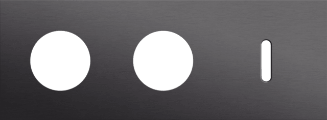 Niko Rocker 3-Voudige afdekplaat horizontaal 71 mm centerafstand voor twee stopcontacten en een enkelvoudige schakelfunctie alu black brushed RAL: 000 20 00