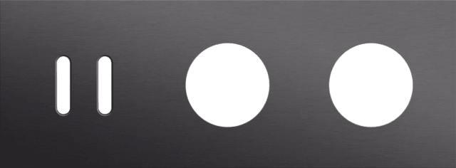 Niko Rocker 3-Voudige afdekplaat horizontaal 71 mm centerafstand voor een tweevoudige schakelfunctie en twee stopcontacten alu black brushed RAL: 000 20 00