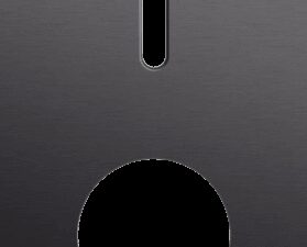 Niko Rocker 2-Voudige afdekplaat verticaal 60 mm centerafstand voor een enkelvoudige schakelfunctie en een stopcontactalu black brushed RAL: 000 20 00